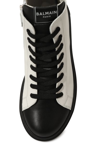 Кожаные кеды BALMAIN, арт. BV0Q16, фото 4