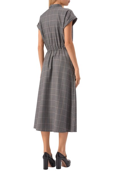 Шерстяное платье NOBLE&BRULEE серого цвета по цене 160000 руб., арт. NB52/220922/150/1, фото 3 Шерстяное платье NOBLE&BRULEE, арт. NB52/220922/150/1, фото 3