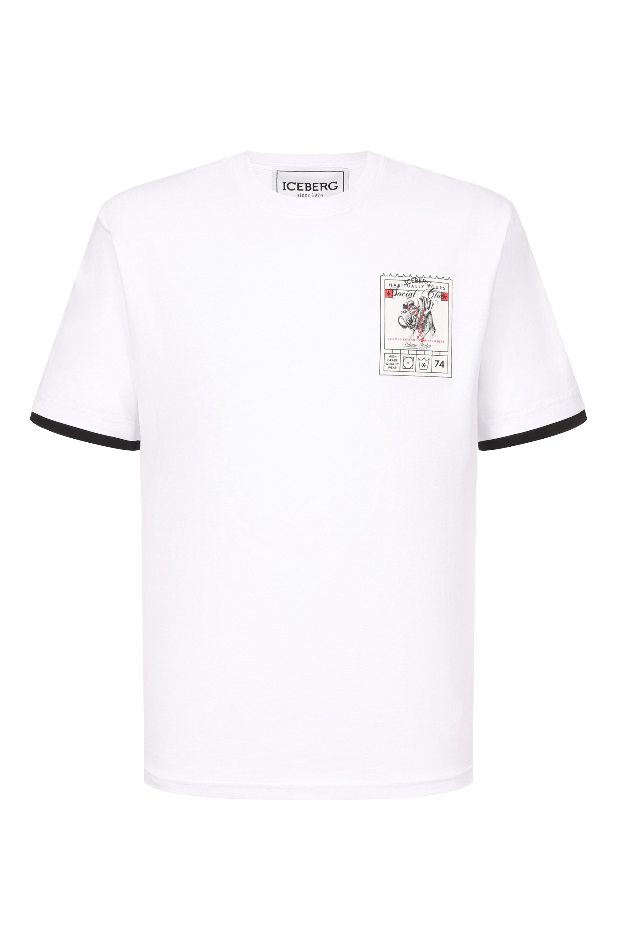 Хлопковая футболка ICEBERG, арт. F029/627A, фото 1