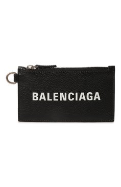 Мужской кожаный футляр для кредитных карт BALENCIAGA черного цвета, арт. 594548/1IZI31090 | Фото 1 (Материал: Натуральная кожа; Нос: Не проставлено; Материал сплава: Проставлено)