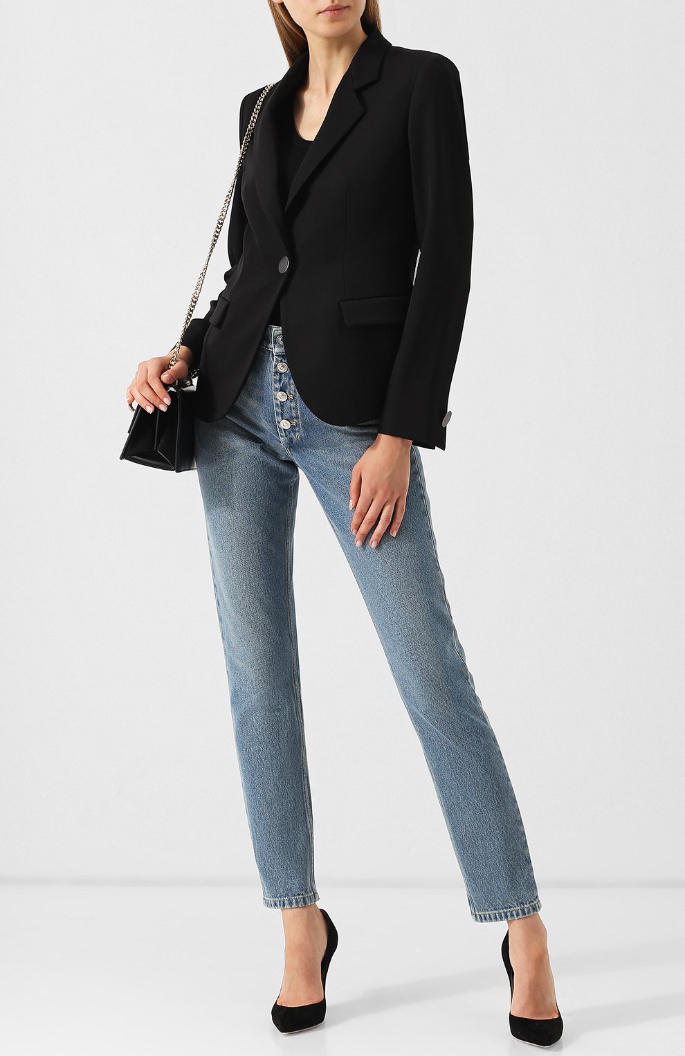 Приталенный шерстяной жакет GIORGIO ARMANI, арт. 8WHGG010/T00DY, фото 2