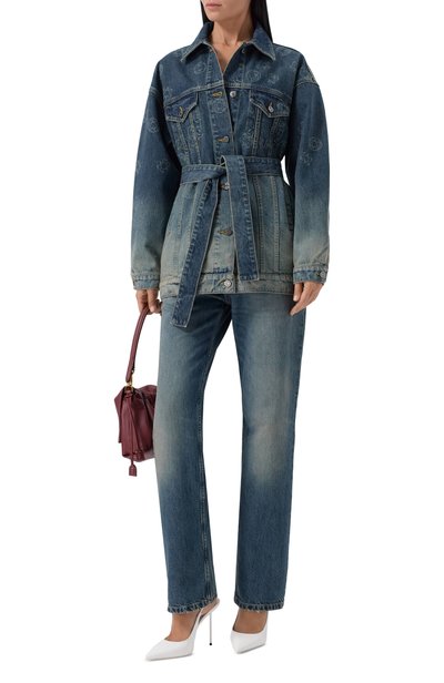 Джинсы ELIE SAAB темно-синего цвета по цене 120000 руб., арт. P0240/D0003, фото 2 Джинсы ELIE SAAB, арт. P0240/D0003, фото 2