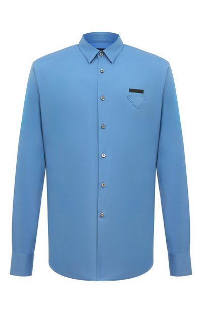 Мужская хлопковая рубашка PRADA, арт. UCN259-F62-F0013-201