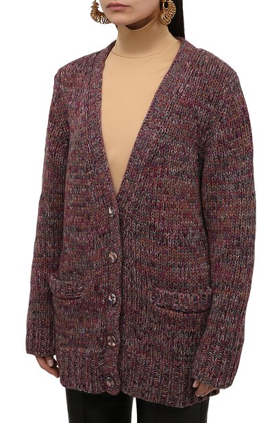 Кардиган из кашемира и шерсти CHLOÉ, арт. CHC21WMC02630, фото 3