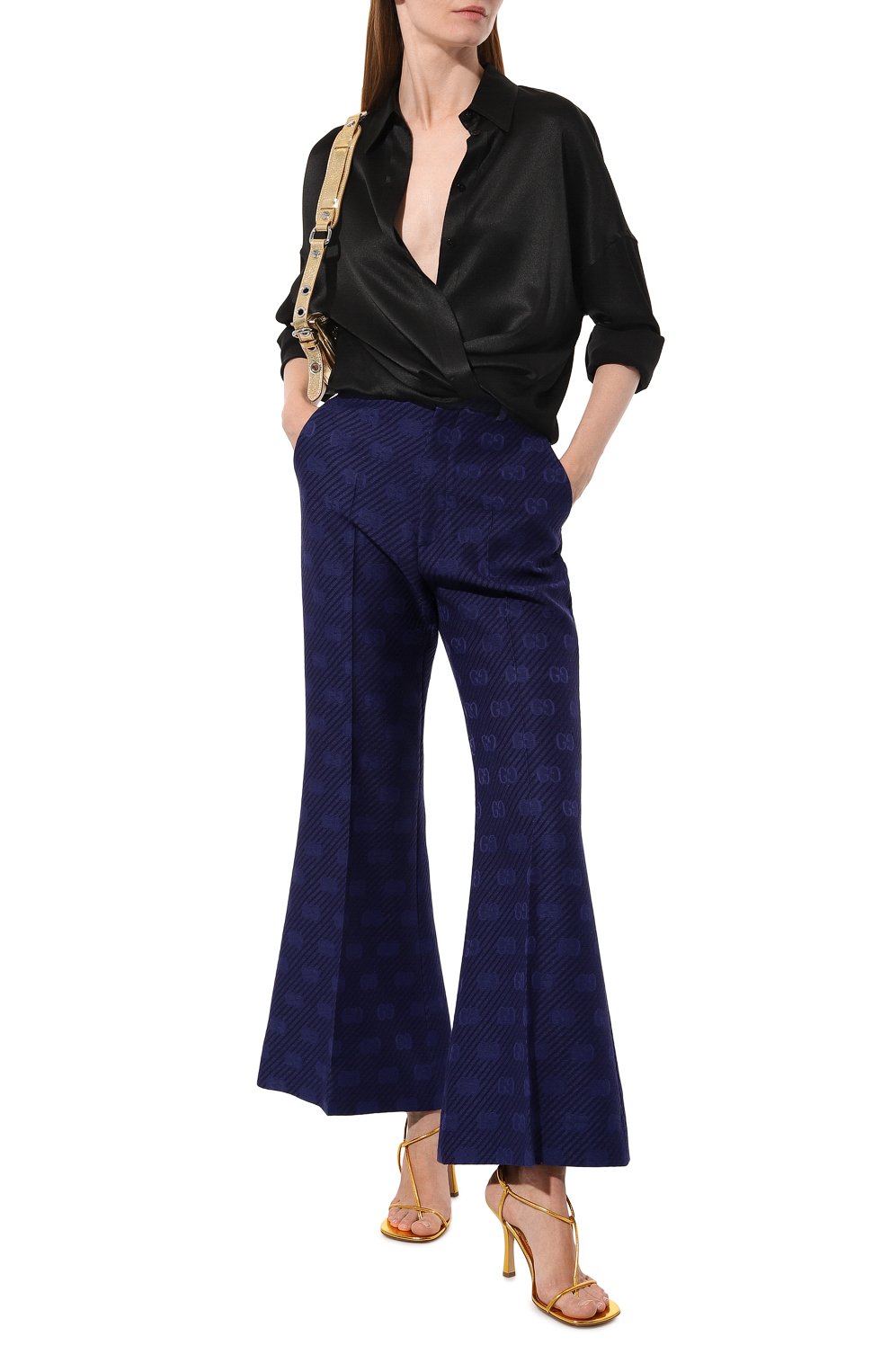 Брюки из шерсти и шелка GUCCI, арт. 607928 ZADC7, фото 2