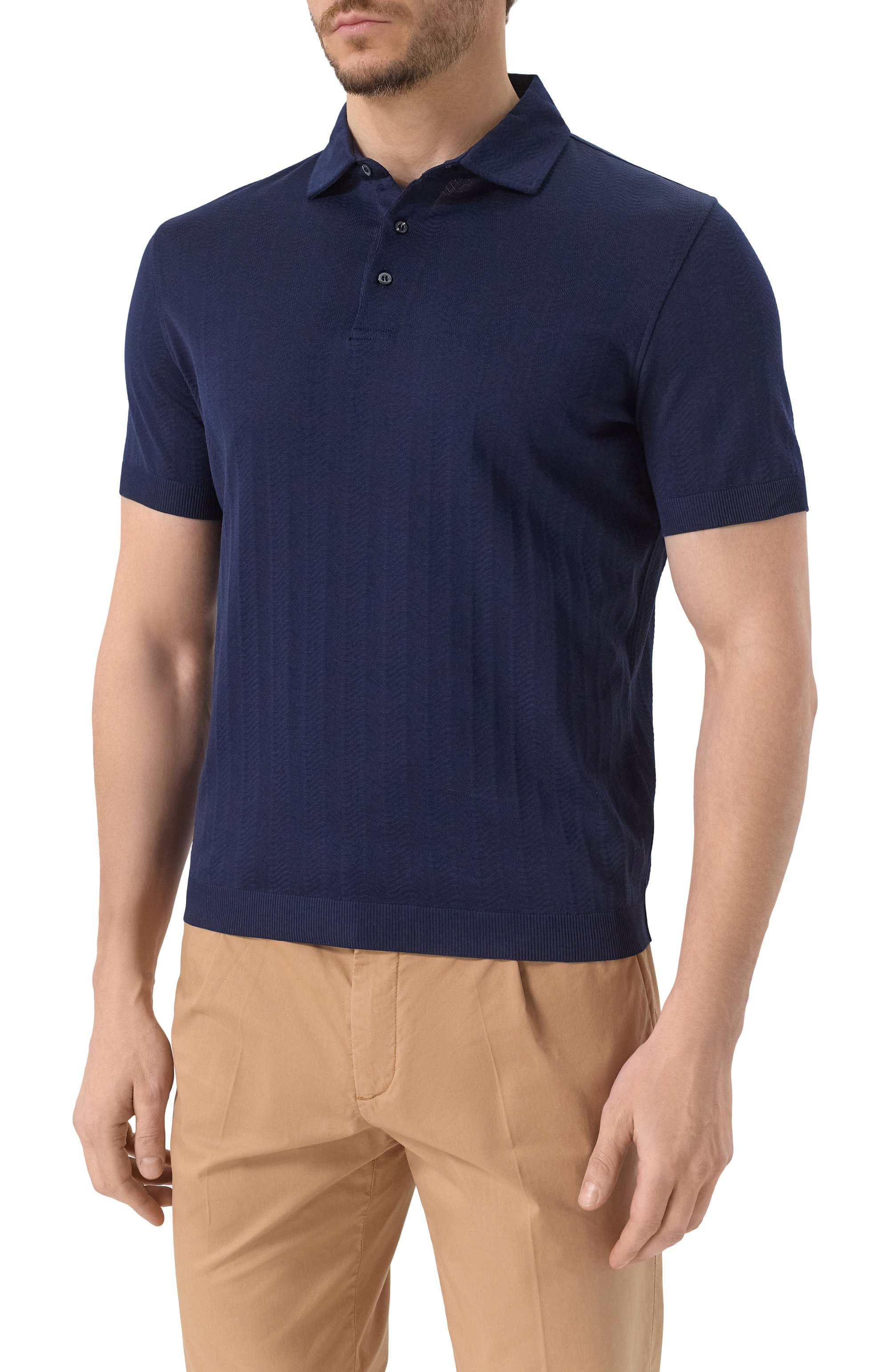 Хлопковое поло CORNELIANI, арт. 25G521-2525007, фото 3