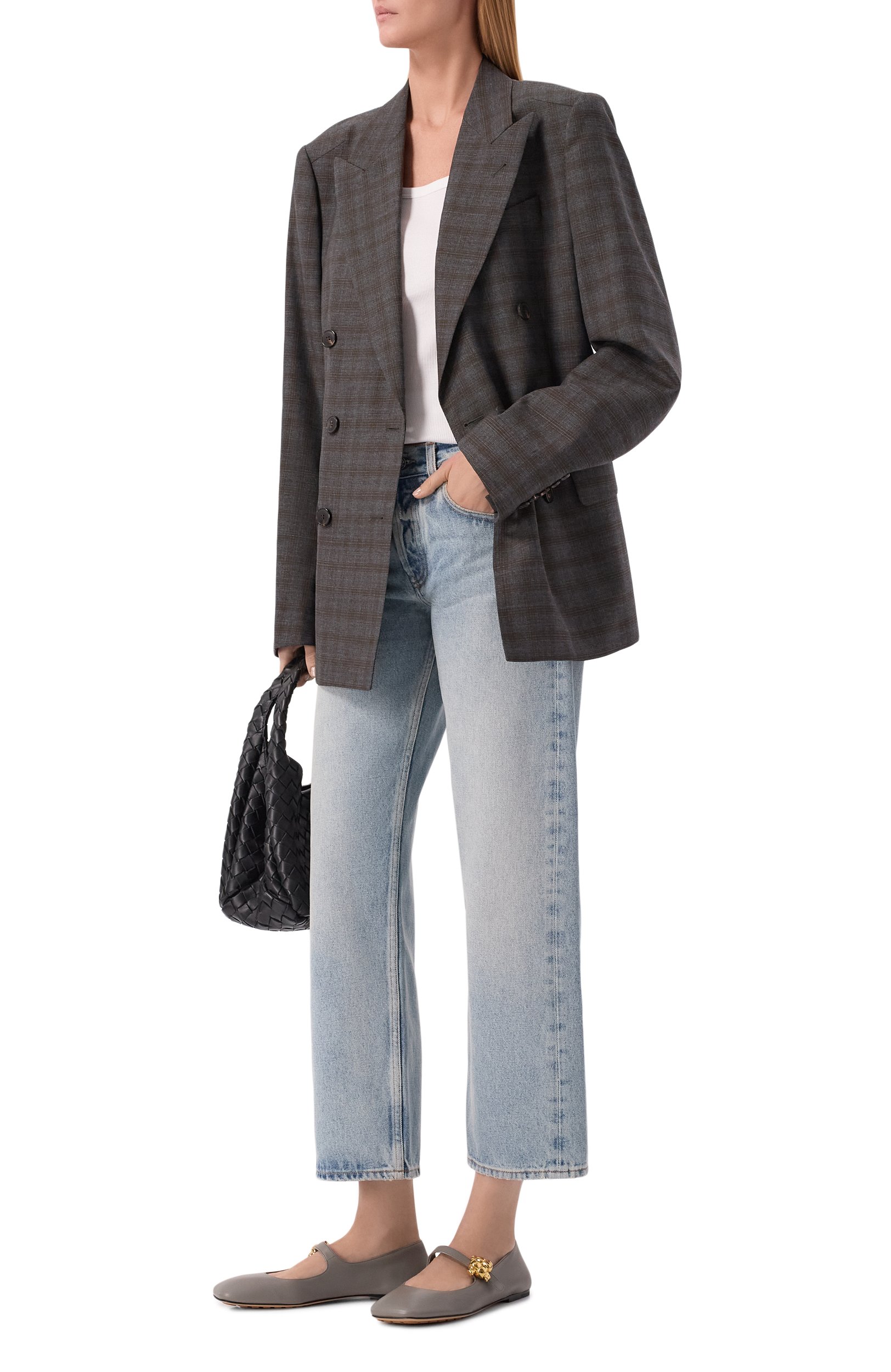 Кожаные балетки charlotte mary-jane BOTTEGA VENETA, арт. 876223/VBSD0_001, фото 3
