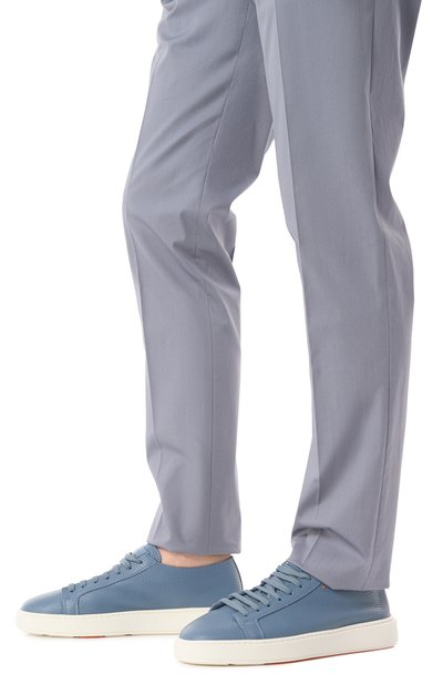 Кожаные кеды cleanic SANTONI, арт. MBCG21571BARCMMD, фото 3