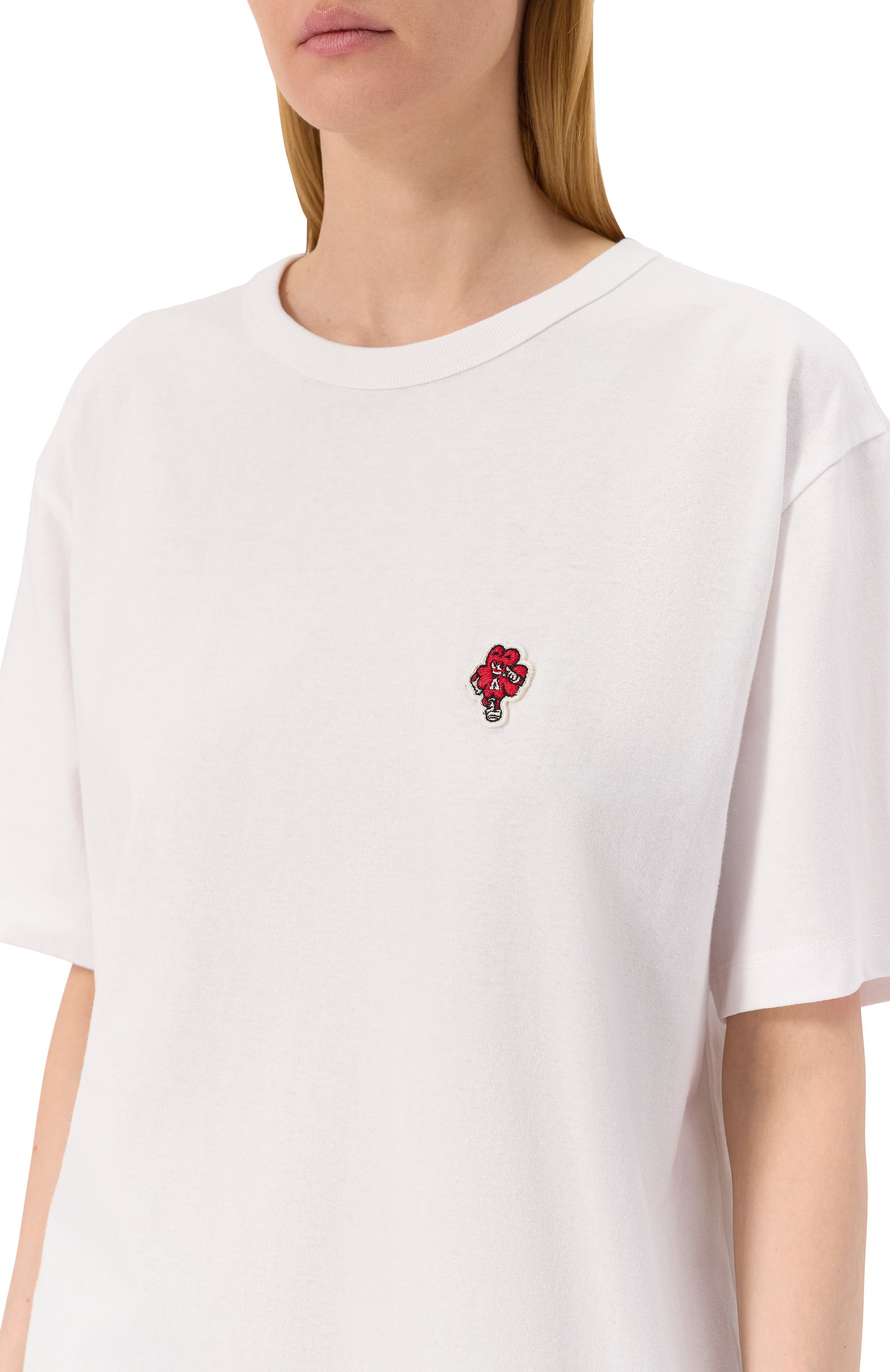 Хлопковая футболка AECA WHITE, арт. AWCMSSBDTTSST003C0.WHITE (M), фото 5