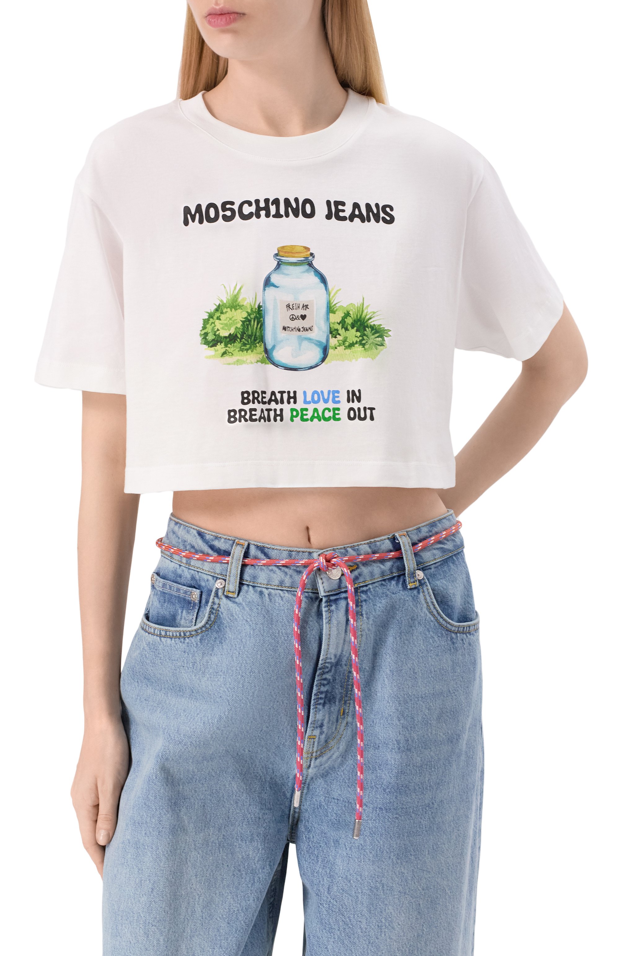 Хлопковая футболка M05CH1NO JEANS, арт. A0706/3229, фото 3