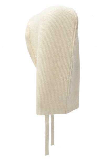 Шерстяной капор LANEUS белого цвета по цене 24300 руб., арт. F5LAUAHT367, фото 2 Шерстяной капор LANEUS, арт. F5LAUAHT367, фото 2