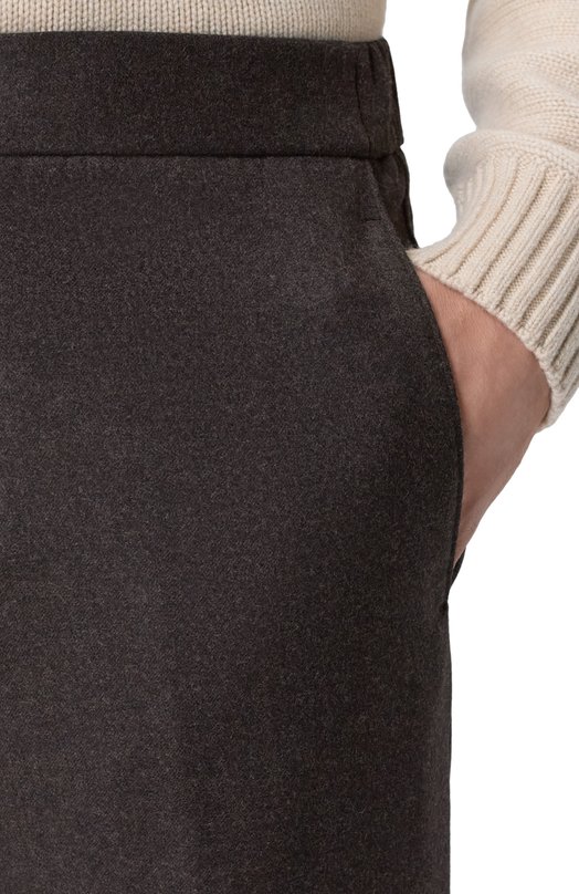 Шерстяные брюки Loro Piana FAL3060 Коричневый  FAL3060 Фото 5