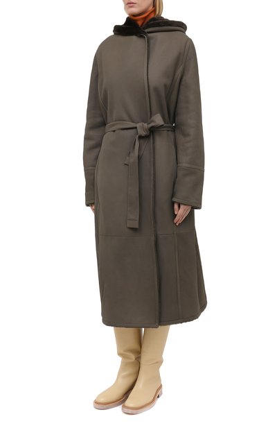 Двусторонняя дубленка LORO PIANA хаки цвета по цене 1080000 руб., арт. FAL2393, фото 3 Двусторонняя дубленка LORO PIANA, арт. FAL2393, фото 3