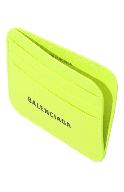 Кожаный футляр для кредитных карт BALENCIAGA салатового цвета по цене 39950 руб., арт. 694147 2UQ13, фото 3 Кожаный футляр для кредитных карт BALENCIAGA, арт. 694147 2UQ13, фото 3