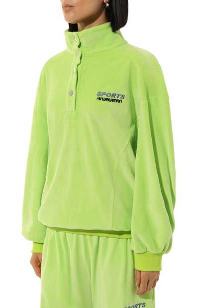 Бархатный свитшот EVERREVER, арт. RE-SWP-WM-GREEN, фото 3