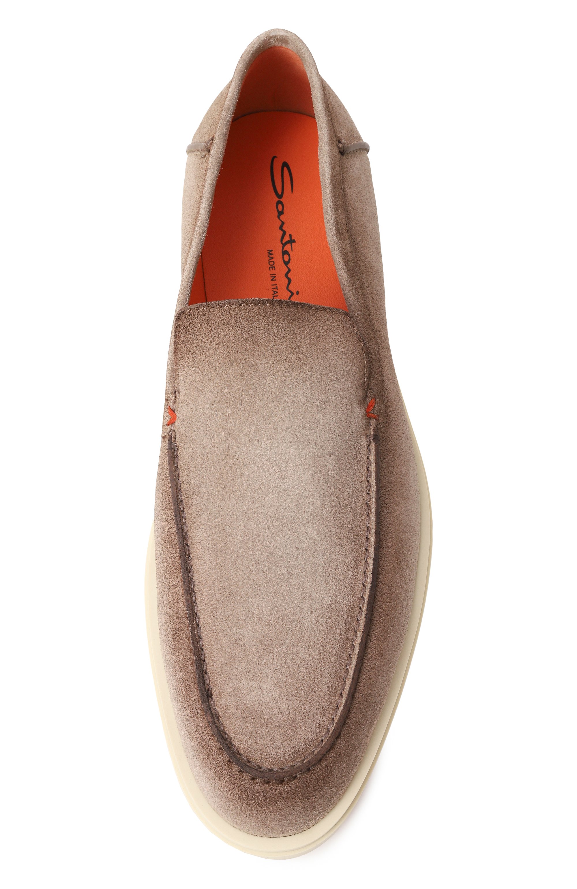 Замшевые лоферы detroit SANTONI, арт. MGDG17824TICBGEX, фото 6