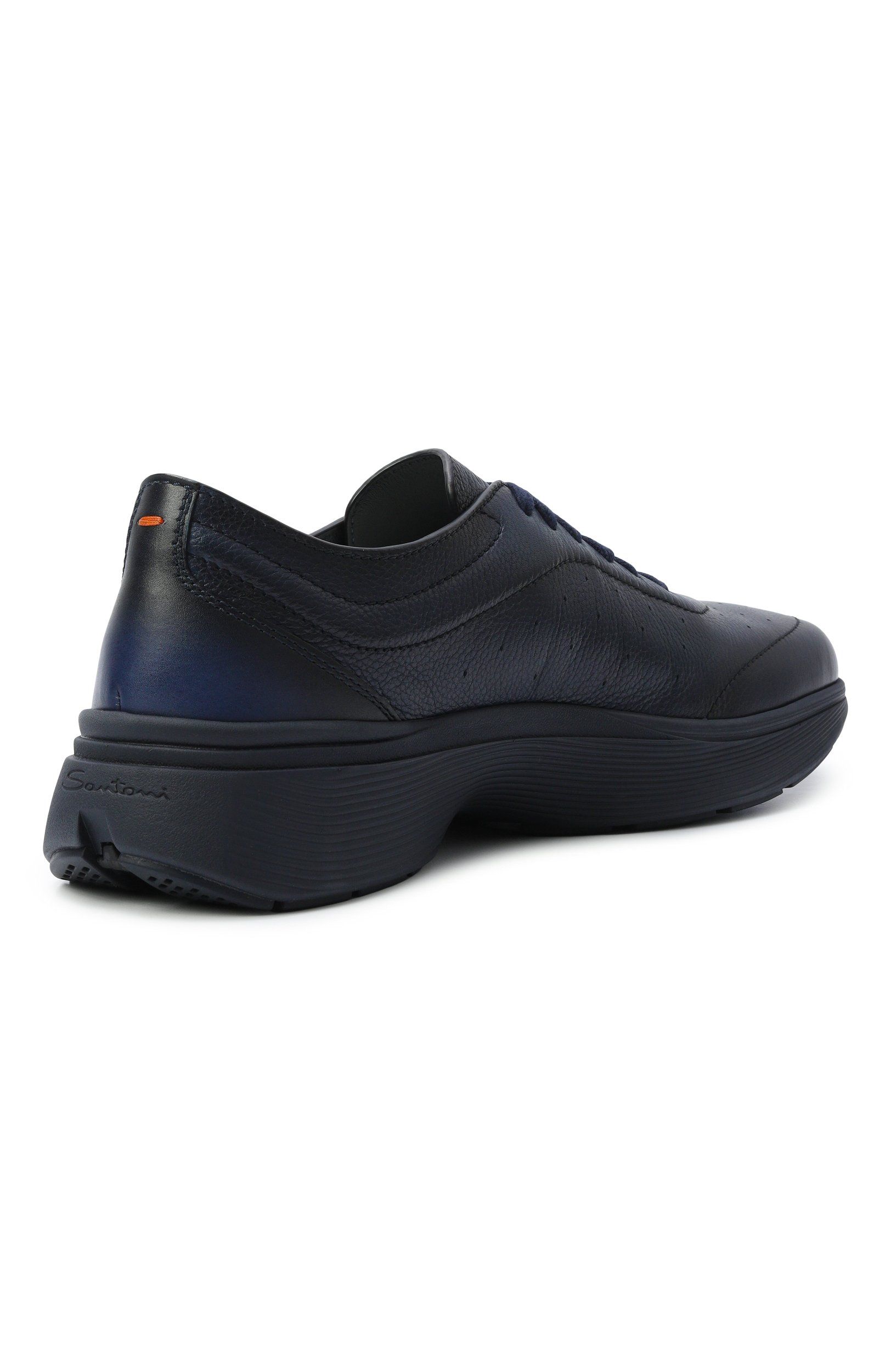 Кожаные кроссовки bounce SANTONI темно-синего цвета по цене 99500 руб., арт. MBBG2207000CKCKI, фото 4 Кожаные кроссовки bounce SANTONI, арт. MBBG2207000CKCKI, фото 4