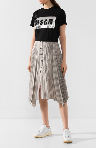 Хлопковая футболка MSGM, арт. 2841MDM95 207298, фото 2