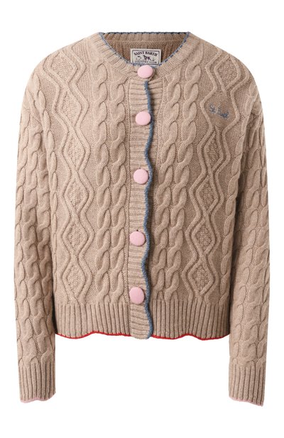 Женский кардиган из шерсти и вискозы MC2 SAINT BARTH, арт. MALLERY/00599G