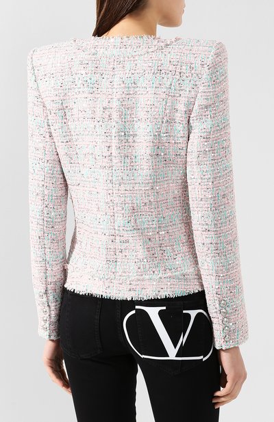 Жакет BALMAIN светло-розового цвета по цене 418000 руб., арт. RF07197/X191, фото 4 Жакет BALMAIN, арт. RF07197/X191, фото 4