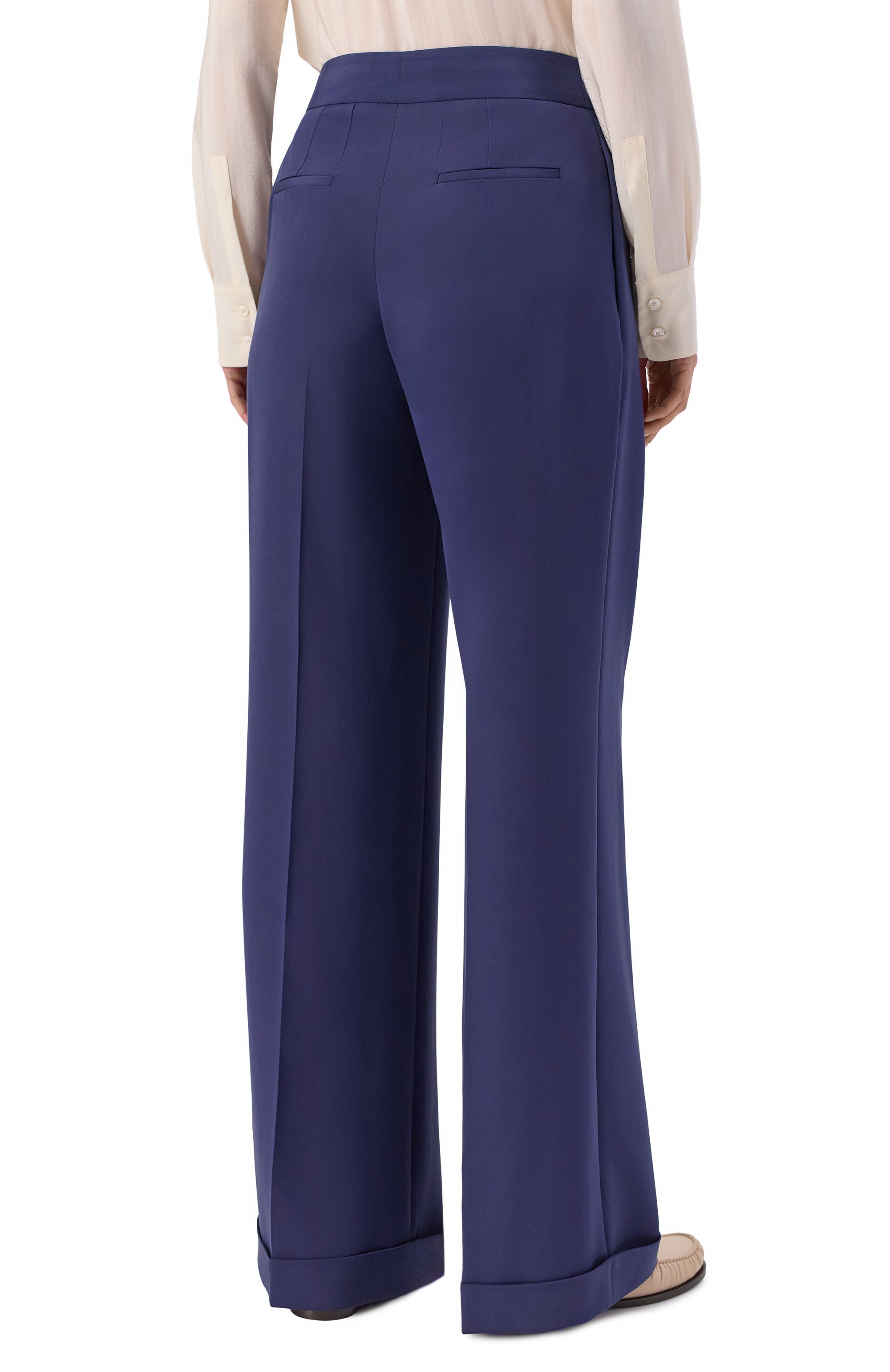 Шелковые брюки KITON, арт. D56108K0977A30, фото 4