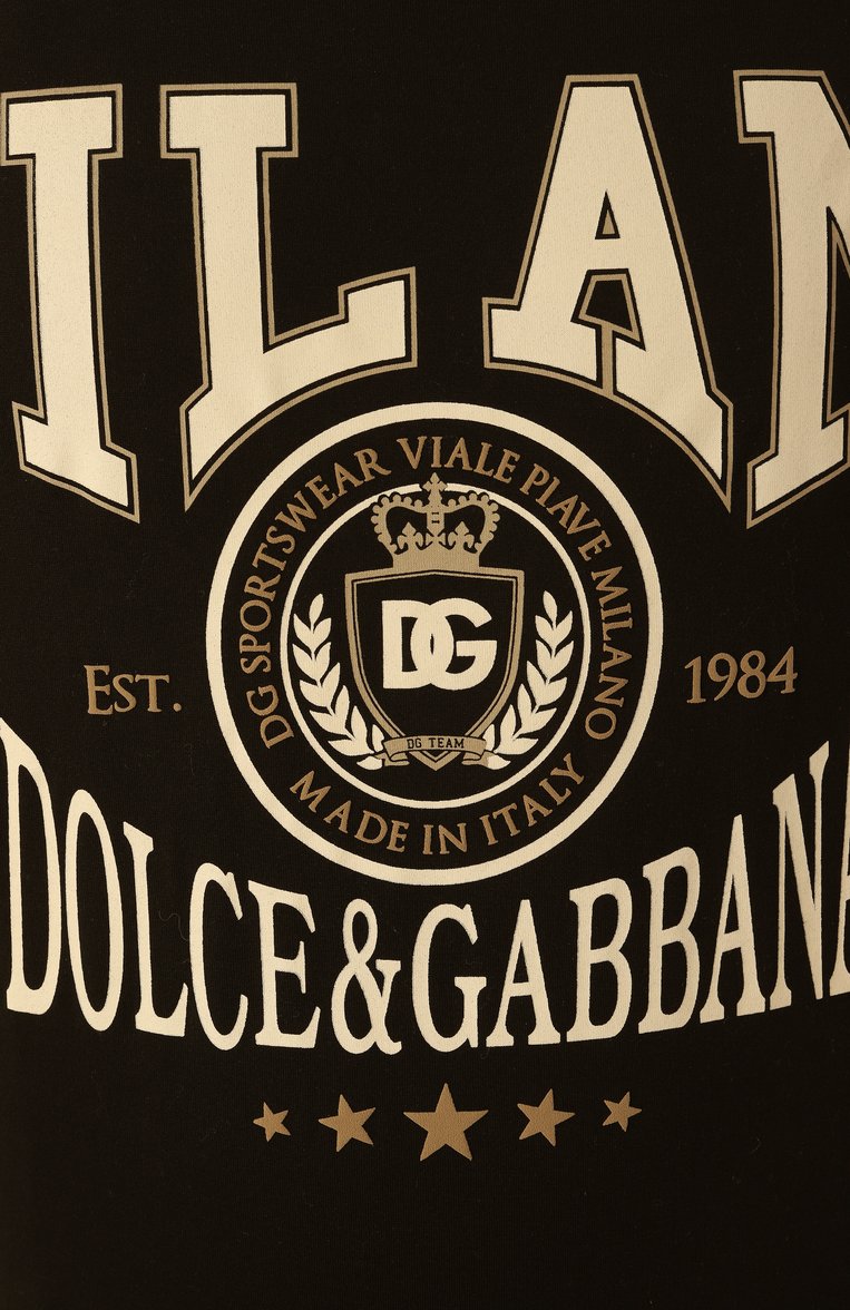 Мужская хлопковая футболка DOLCE & GABBANA черного цвета, арт. G8PN9T/G7NPZ | Фото 6 (Рукава: Короткие; Длина (для топов): Удлиненные; Материал внешний: Хлопок; Принт: С принтом; Стили: Спорт-шик; Мужское Кросс-КТ: Футболка-одежда; Кросс-КТ: Джерси)