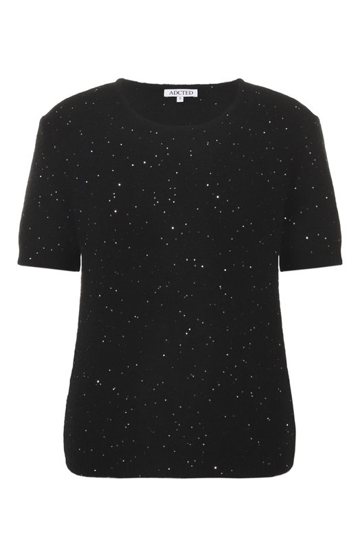 Пуловер из кашемира и хлопка Addicted AD2504 Чёрный AD2504