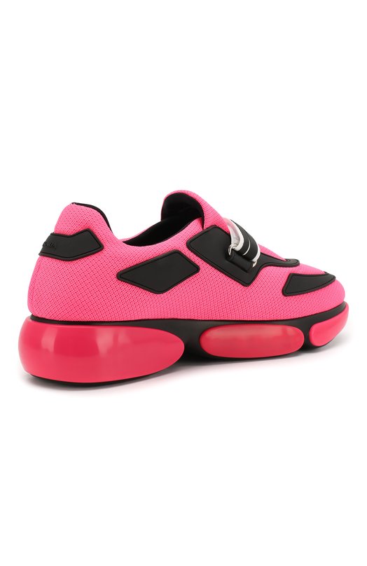 Текстильные кроссовки Prada 1E293I-3KNA-F0O0H-DB40 Розовый  1E293I-3KNA-F0O0H-DB40 Фото 3