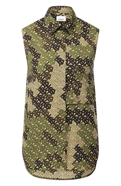 Женский хлопковый топ BURBERRY, арт. 8016348
