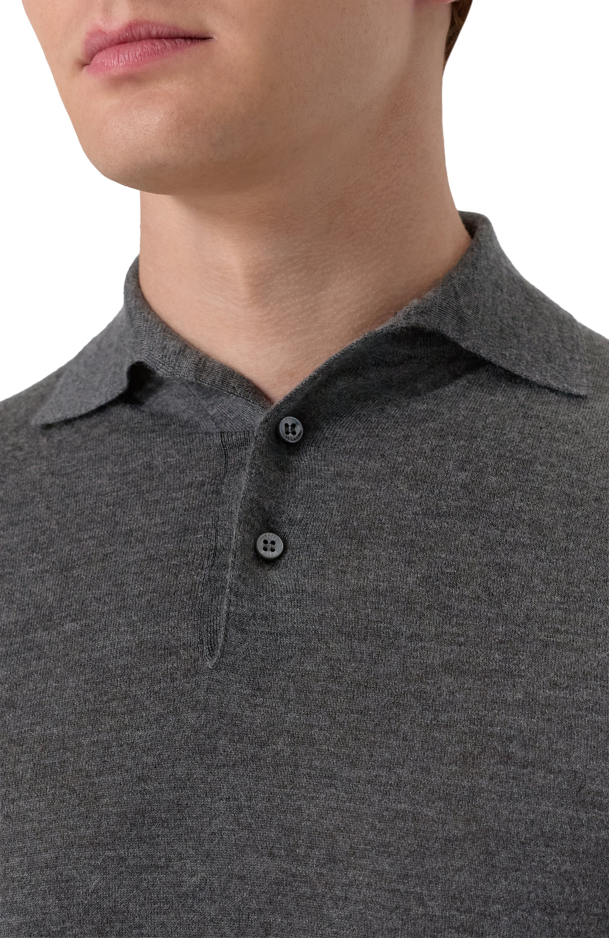 Поло из кашемира и шелка FEDELI, арт. MU007091, фото 5