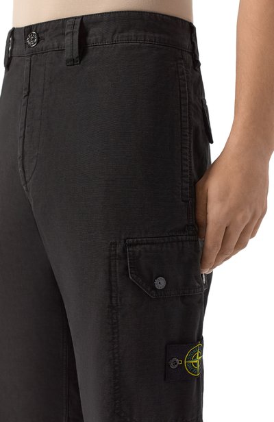 Хлопковые брюки-карго STONE ISLAND, арт. K2S153100011/S0211, фото 5