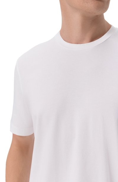 Хлопковая футболка CORNELIANI белого цвета по цене 20800 руб., арт. 28G586/2A25004, фото 5 Хлопковая футболка CORNELIANI, арт. 28G586/2A25004, фото 5