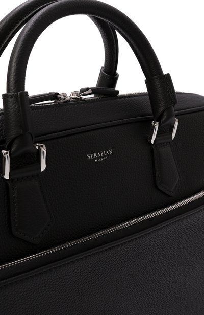 Портфель SERAPIAN MILANO черного цвета по цене 209500 руб., арт. SRCCHMLL706540Y, фото 5 Портфель SERAPIAN MILANO, арт. SRCCHMLL706540Y, фото 5
