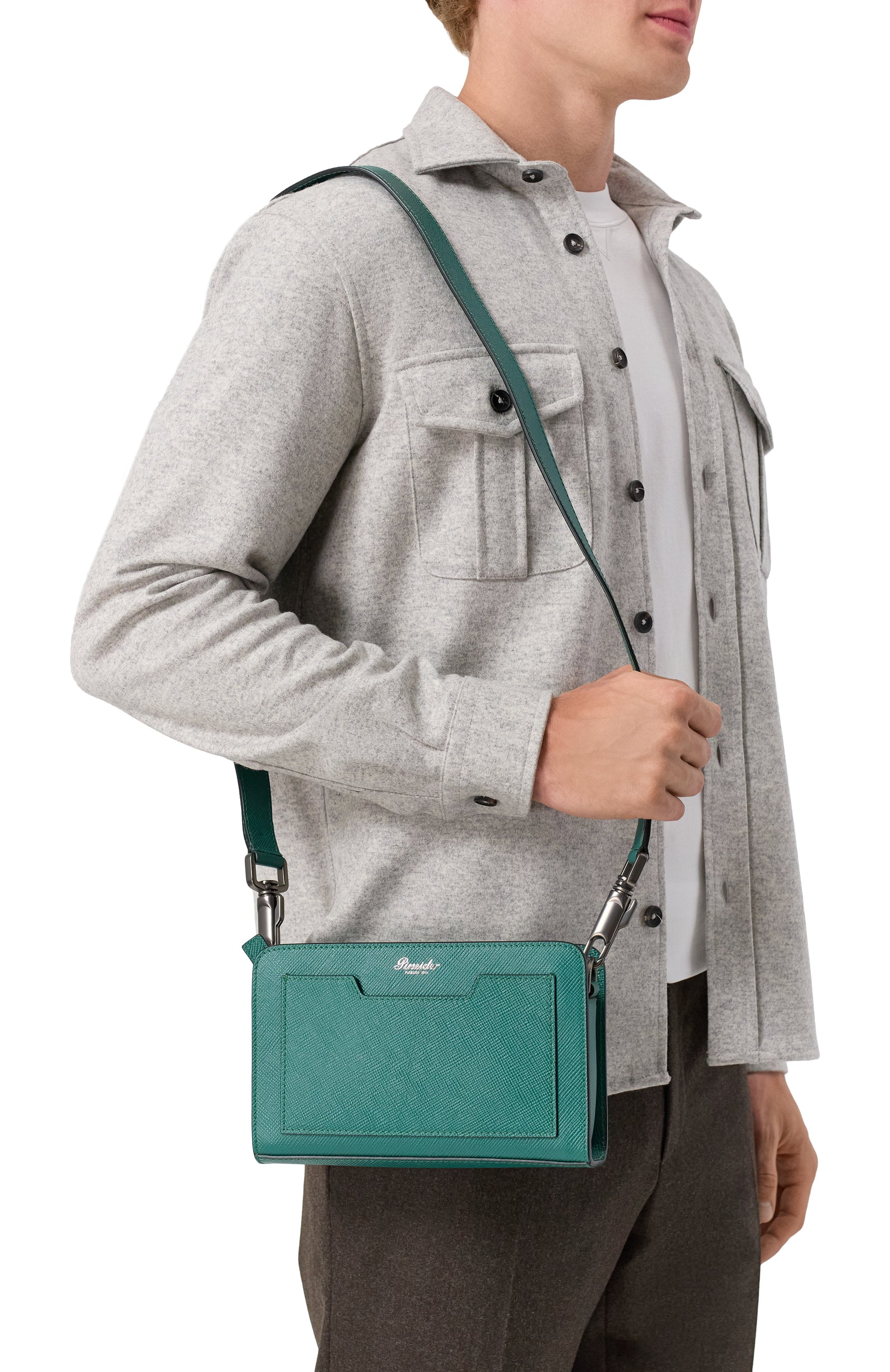 Сумка PINEIDER FIRENZE 1774 зеленого цвета по цене 79950 руб., арт. PL08SW19111, фото 2 Сумка PINEIDER FIRENZE 1774, арт. PL08SW19111, фото 2