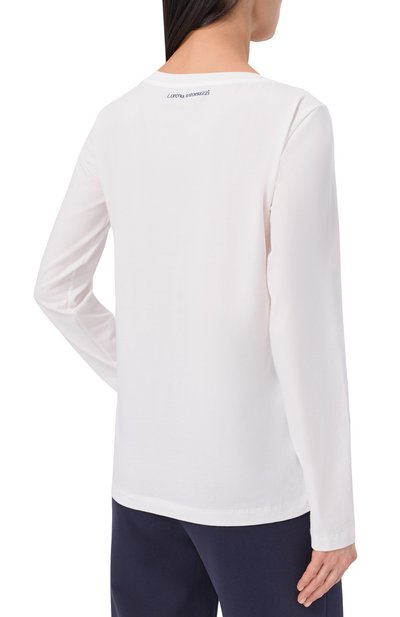 Хлопковый лонгслив LORENA ANTONIAZZI, арт. TS10/9999, фото 4