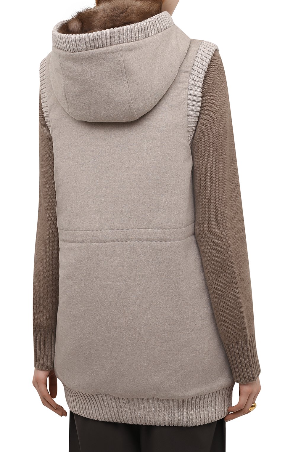 Двусторонний жилет из кашемира и меха норки FABIO GAVAZZI, арт. FG0907FD0R, фото 4