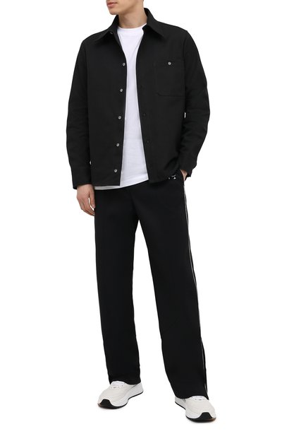 Хлопковая рубашка OFF-WHITE черного цвета по цене 46750 руб., арт. 0MGA137F20FAB0011001, фото 2 Хлопковая рубашка OFF-WHITE, арт. 0MGA137F20FAB0011001, фото 2