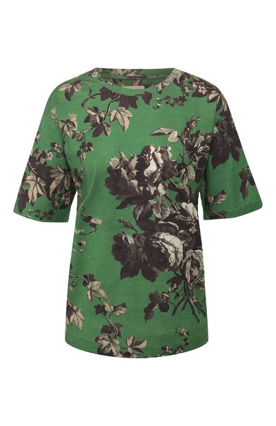 Женская хлопковая футболка DRIES VAN NOTEN, арт. 201-11166-9620
