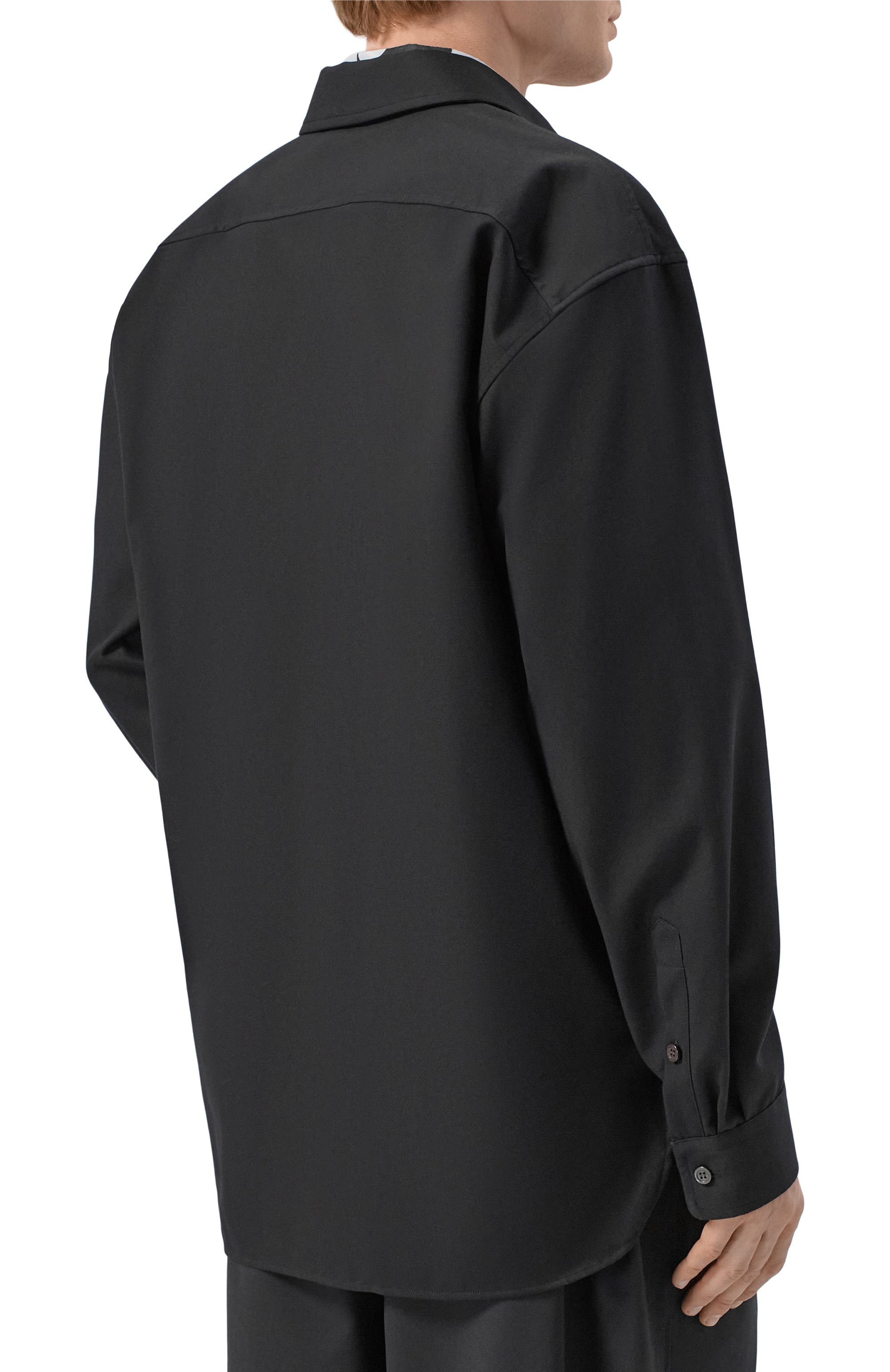 Рубашка из хлопка и шерсти DRIES VAN NOTEN, арт. 020773/3302, фото 4