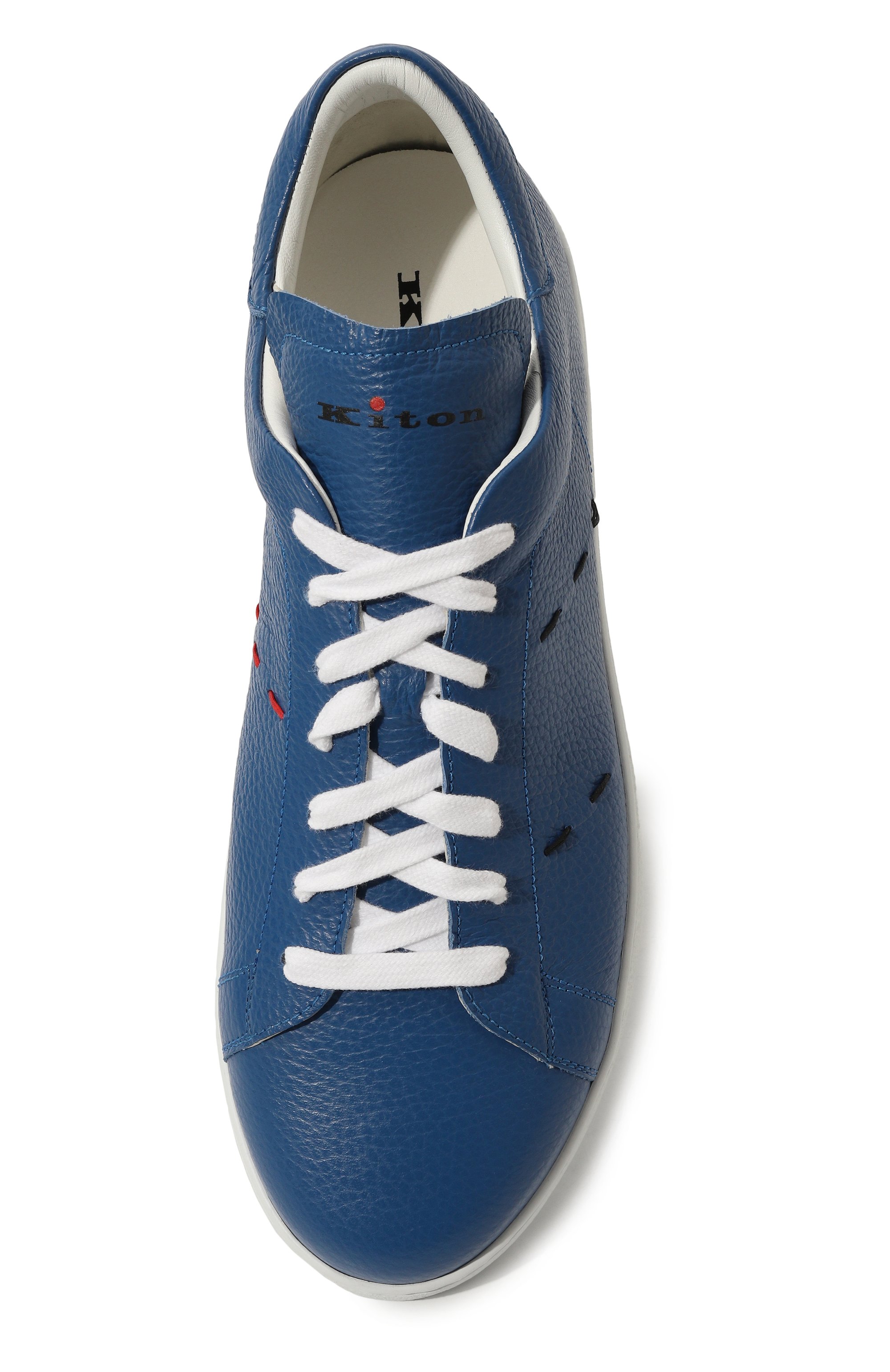 Кожаные кеды KITON, арт. USSA068N01035, фото 6