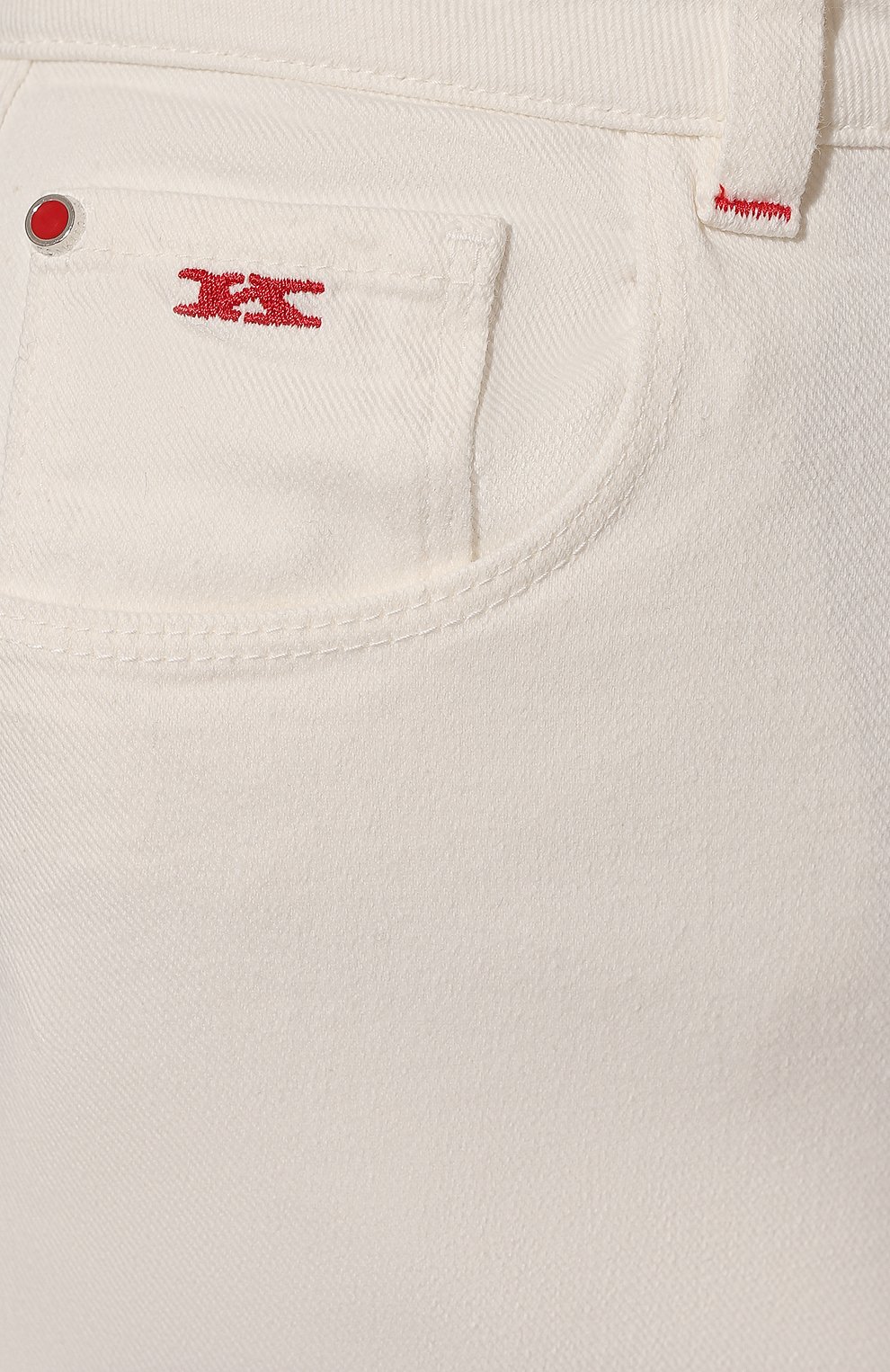 Джинсы KITON белого цвета по цене 83900 руб., арт. DJ54101/X0450B, фото 5 Джинсы KITON, арт. DJ54101/X0450B, фото 5
