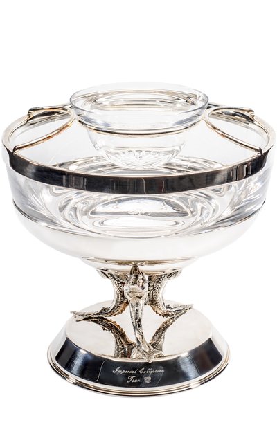 Икорница silver collection TSAR прозрачного цвета по цене 479500 руб., арт. 168448, фото 1 Икорница silver collection TSAR, арт. 168448, фото 1