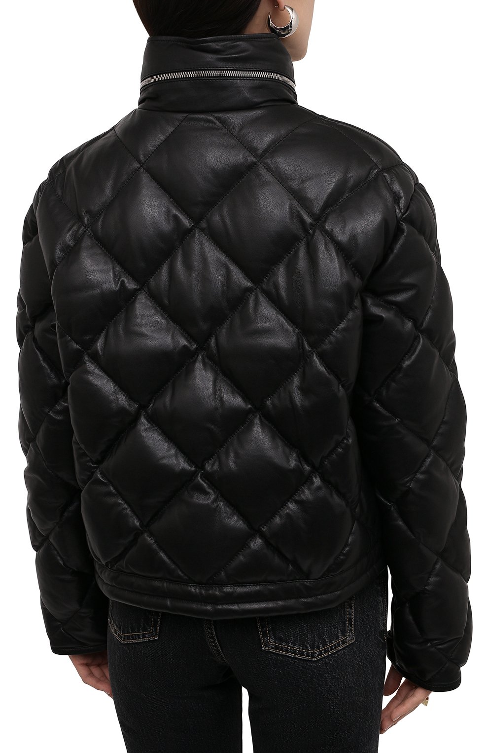 Кожаная куртка с капюшоном SAINT LAURENT, арт. 672898/YC2SW, фото 6