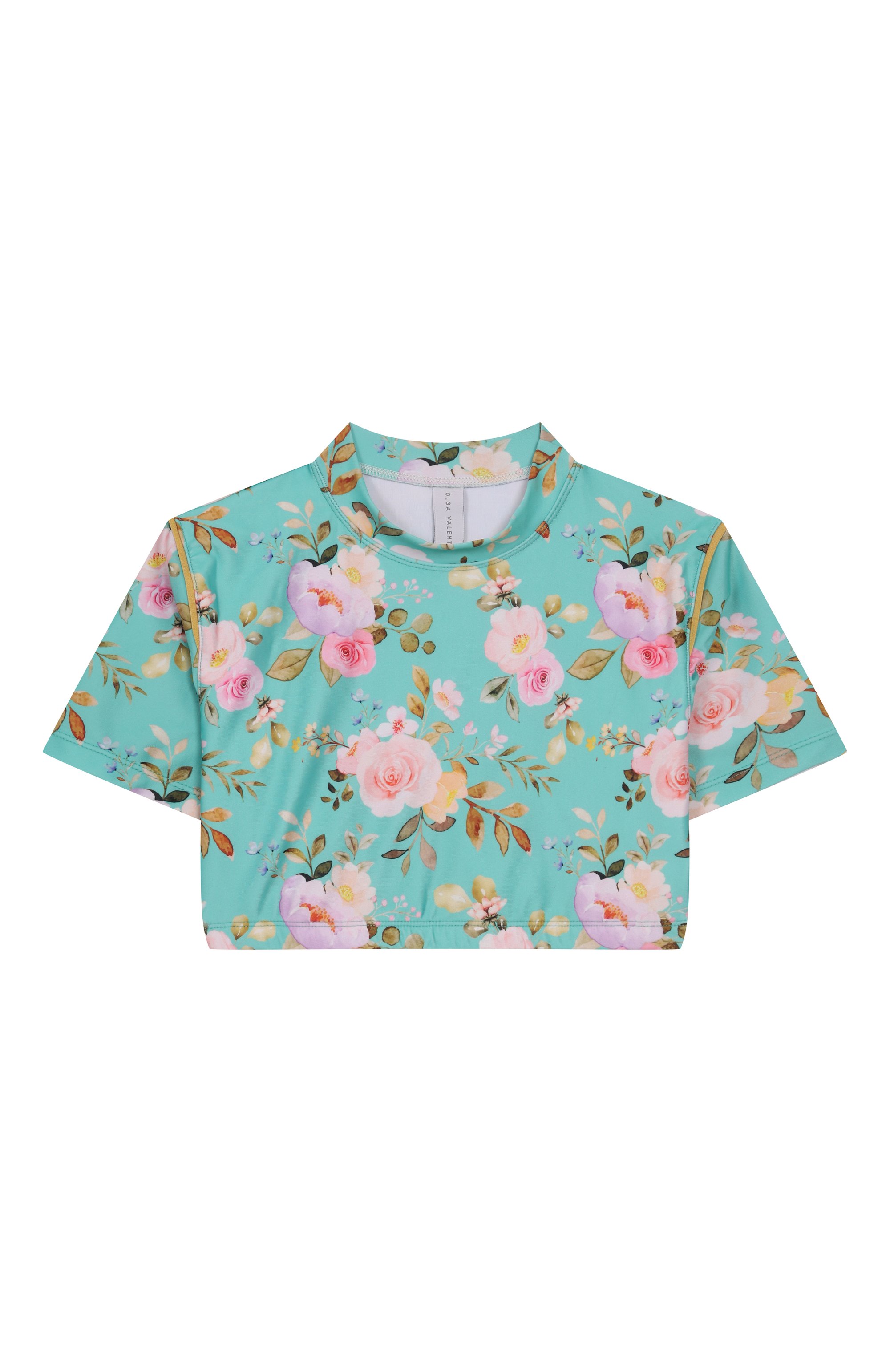 Комплект из трех предметов OLGA VALENTINE бирюзового цвета по цене 14850 руб., арт. 172/12A-16A, фото 2 Комплект из трех предметов OLGA VALENTINE, арт. 172/12A-16A, фото 2