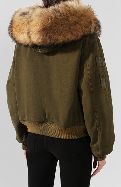 Бомбер с меховым воротником AMIRI, арт. W9W04160DE, фото 4