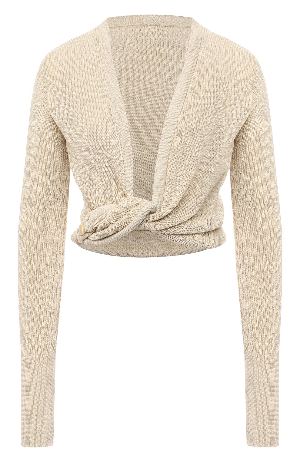 Льняной кардиган JACQUEMUS бежевого цвета по цене 32550 руб., арт. 211KN42/210800, фото 1 Льняной кардиган JACQUEMUS, арт. 211KN42/210800, фото 1