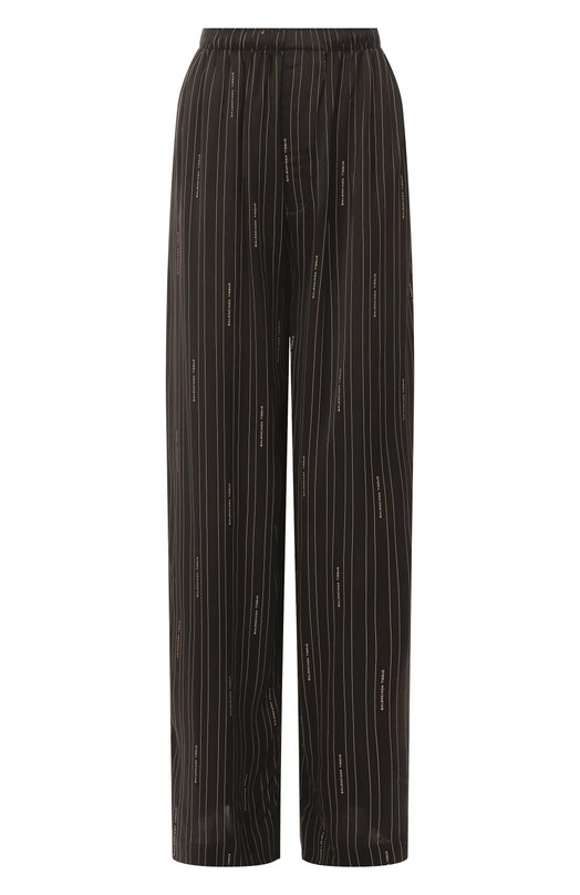 Атласные брюки Balenciaga 847154/TSLA6 Чёрный 847154/TSLA6