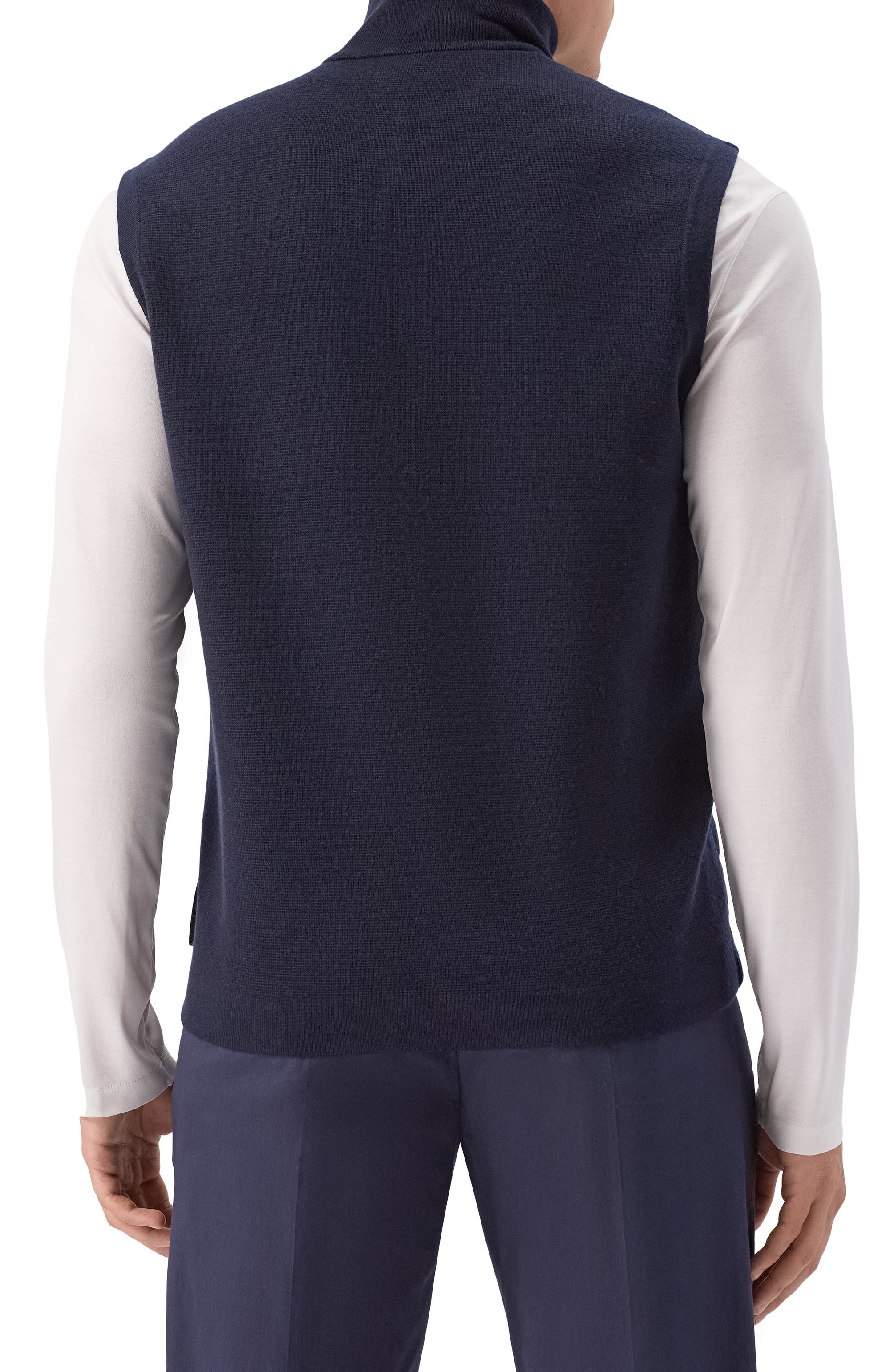 Шерстяной жилет BOGNER темно-синего цвета по цене 72300 руб., арт. 38599426, фото 4 Шерстяной жилет BOGNER, арт. 38599426, фото 4