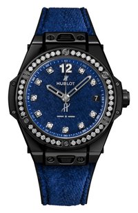 Часы big bang one click italia independent blue velvet HUBLOT, арт. 465.CS.277L.NR.1204.ITI17, фото 1