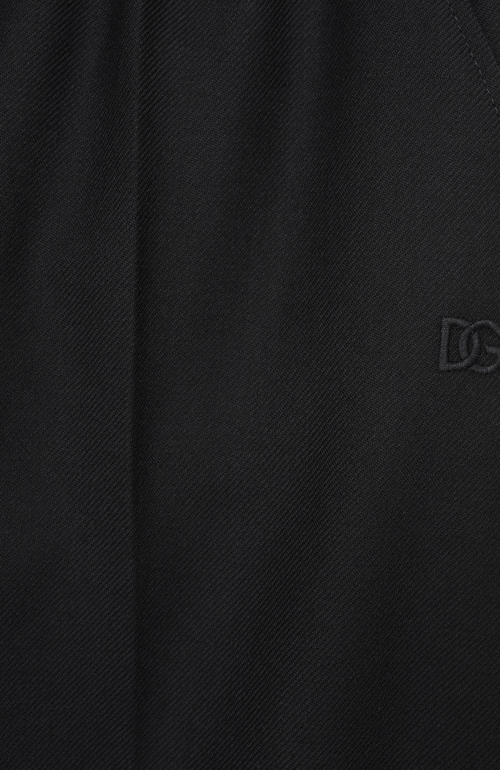 Шерстяные брюки DOLCE & GABBANA темно-синего цвета по цене 59900 руб., арт. L53P68/HU2BD_001, фото 3 Шерстяные брюки DOLCE & GABBANA, арт. L53P68/HU2BD_001, фото 3